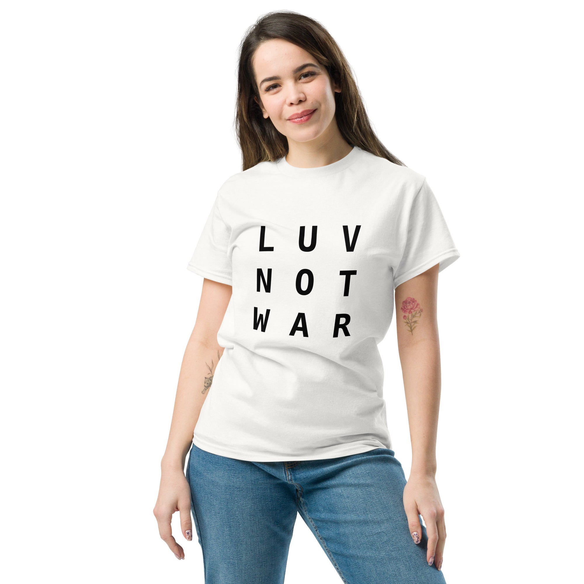 LUV NOT WAR – Unisex Classic Tee