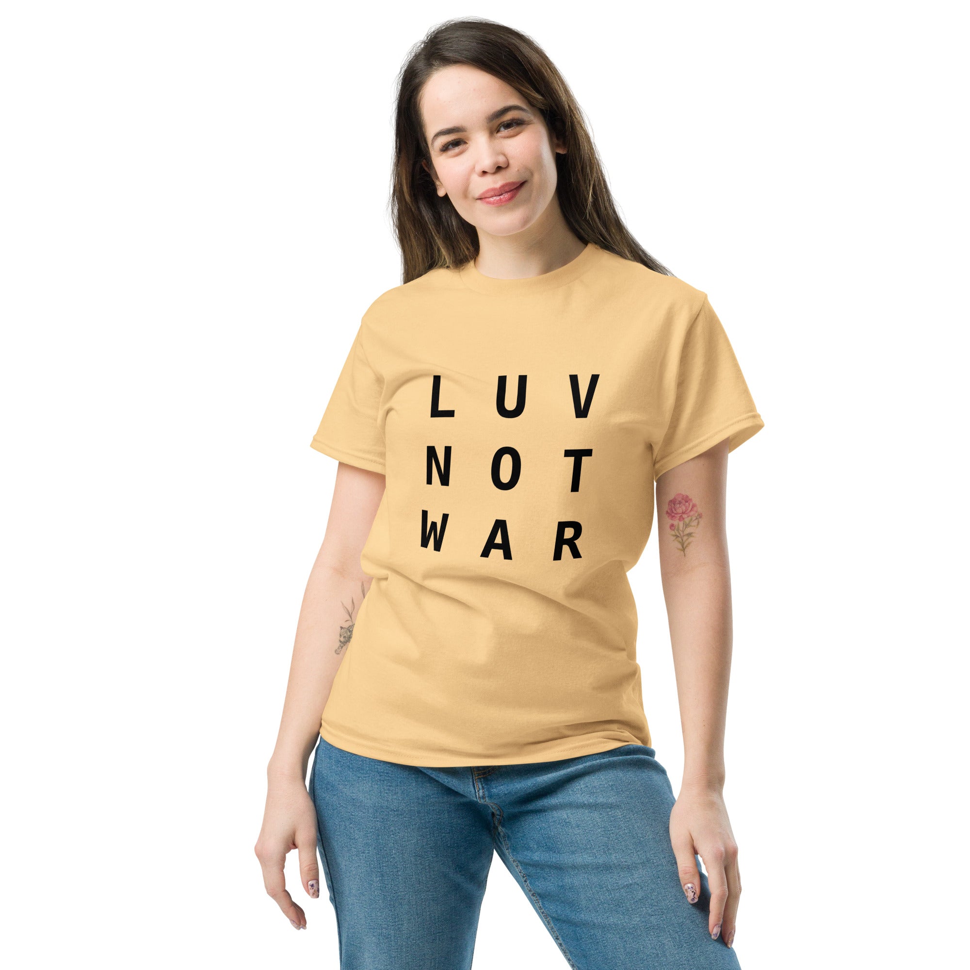 LUV NOT WAR – Unisex Classic Tee